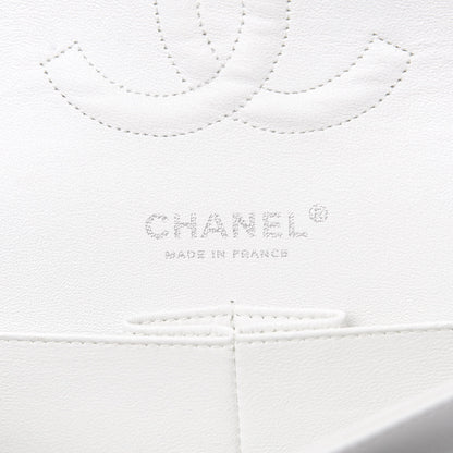 Chanel Caviar Quilted Medium Double Flap White 5 of 11