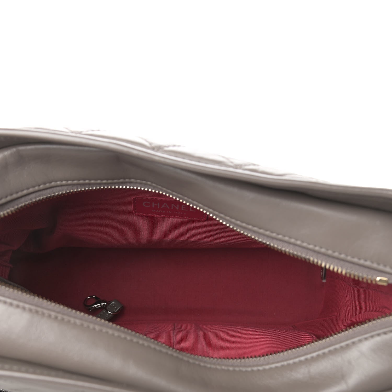 Chanel Aged Calfskin Quilted Medium Gabrielle Hobo Grey 5 of 9