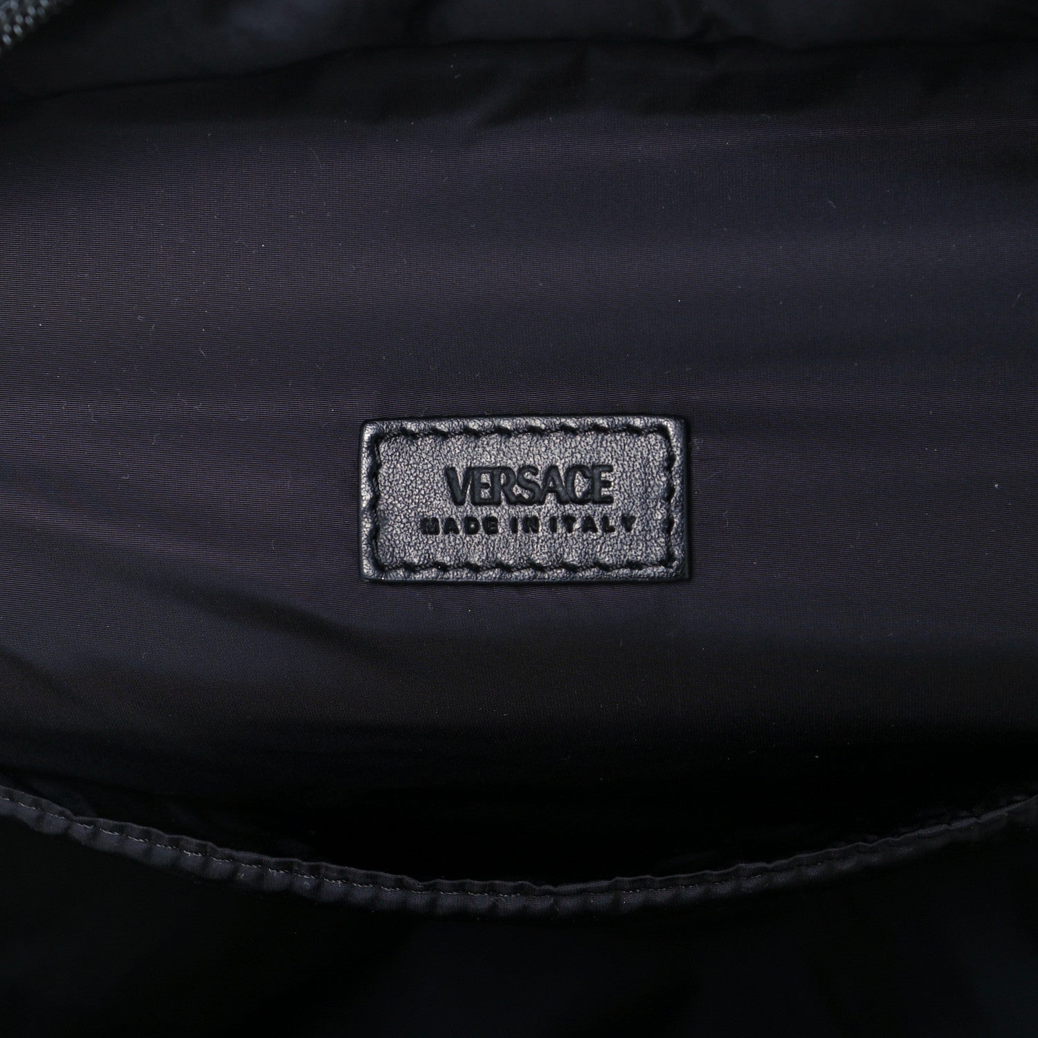 Versace Nylon La Greca Logo Backpack Black 9 of 13