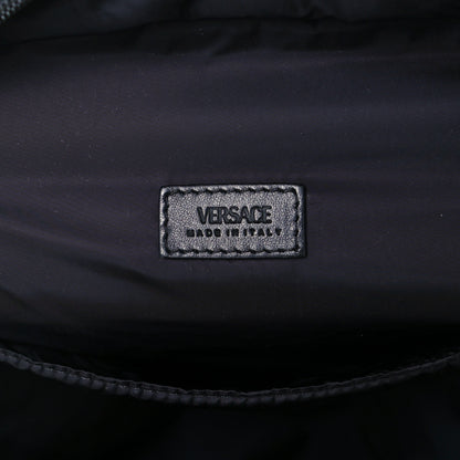 Versace Nylon La Greca Logo Backpack Black 9 of 13