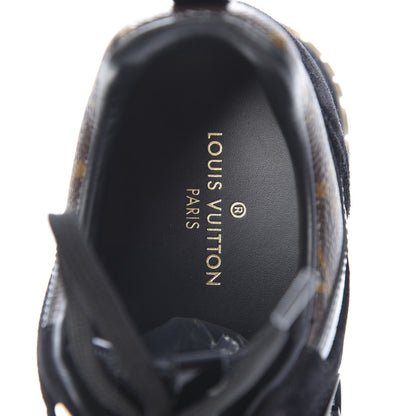 Louis Vuitton Suede Monogram Run Away Sneakers 37.5 Black 7 of 8