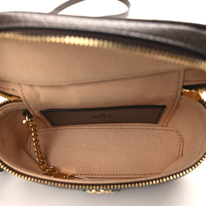 Gucci GG Supreme Monogram Textured Calfskin Web Mini Ophidia Top Handle Bag Beige Ebony New Acero 5 of 9