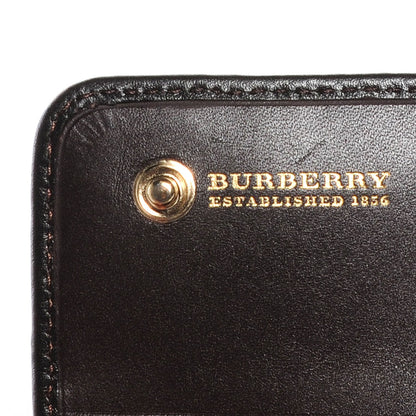 Burberry Haymarket Check Prima Continental Wallet Chocolate 7 of 7