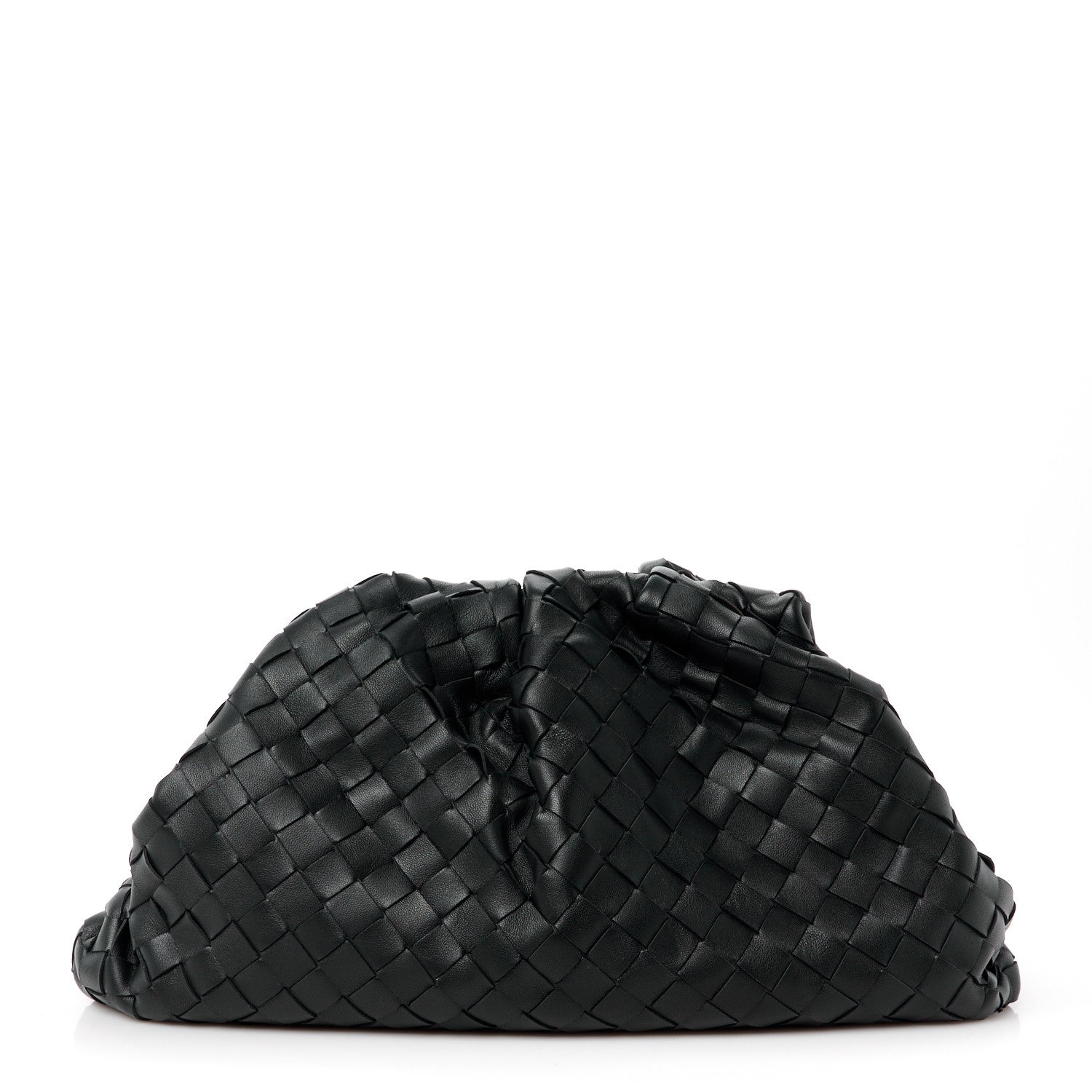 Bottega Veneta Nappa Maxi Intreccio The Pouch Oversized Clutch Black 1 of 11