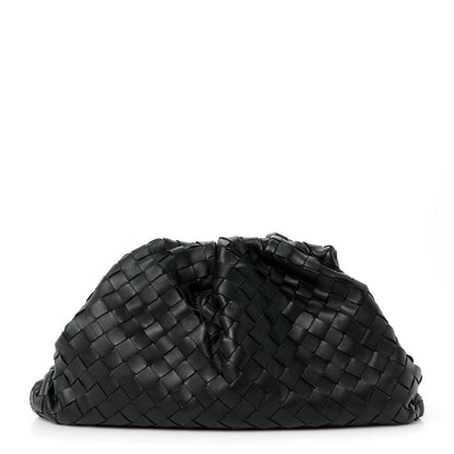 Bottega Veneta Nappa Maxi Intreccio The Pouch Oversized Clutch Black 1 of 11