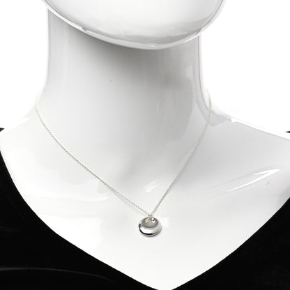 Tiffany Sterling Silver Elsa Peretti Round Disc Pendant Necklace 2 of 4