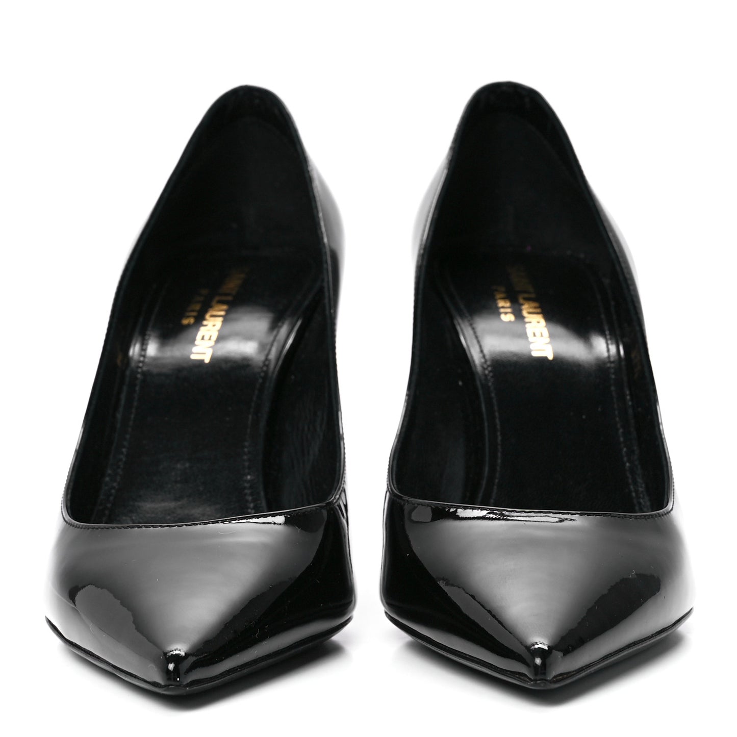 Patent Calfskin Zoe 85 Pumps 37.5 Black