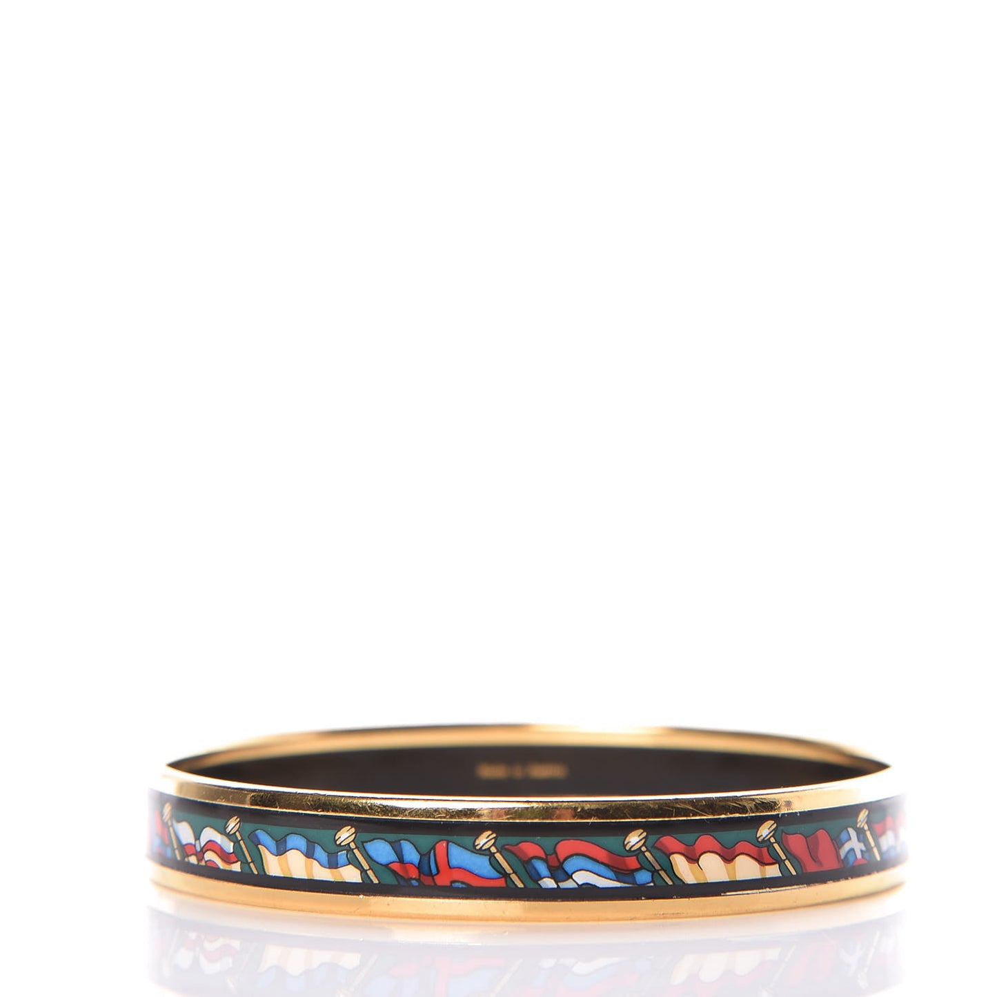 Enamel Printed Narrow Pavois Flag Bracelet 62