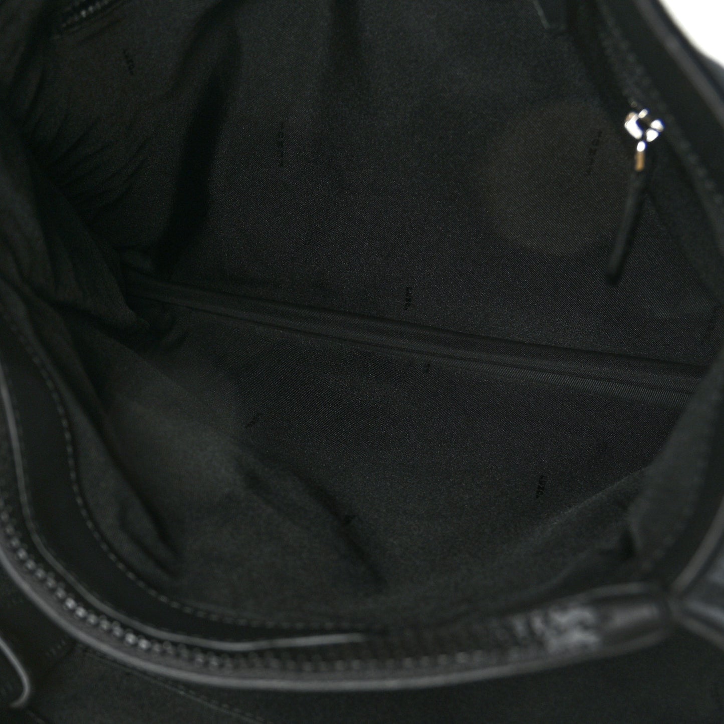Canvas Stamp Patch Tote Black Brown