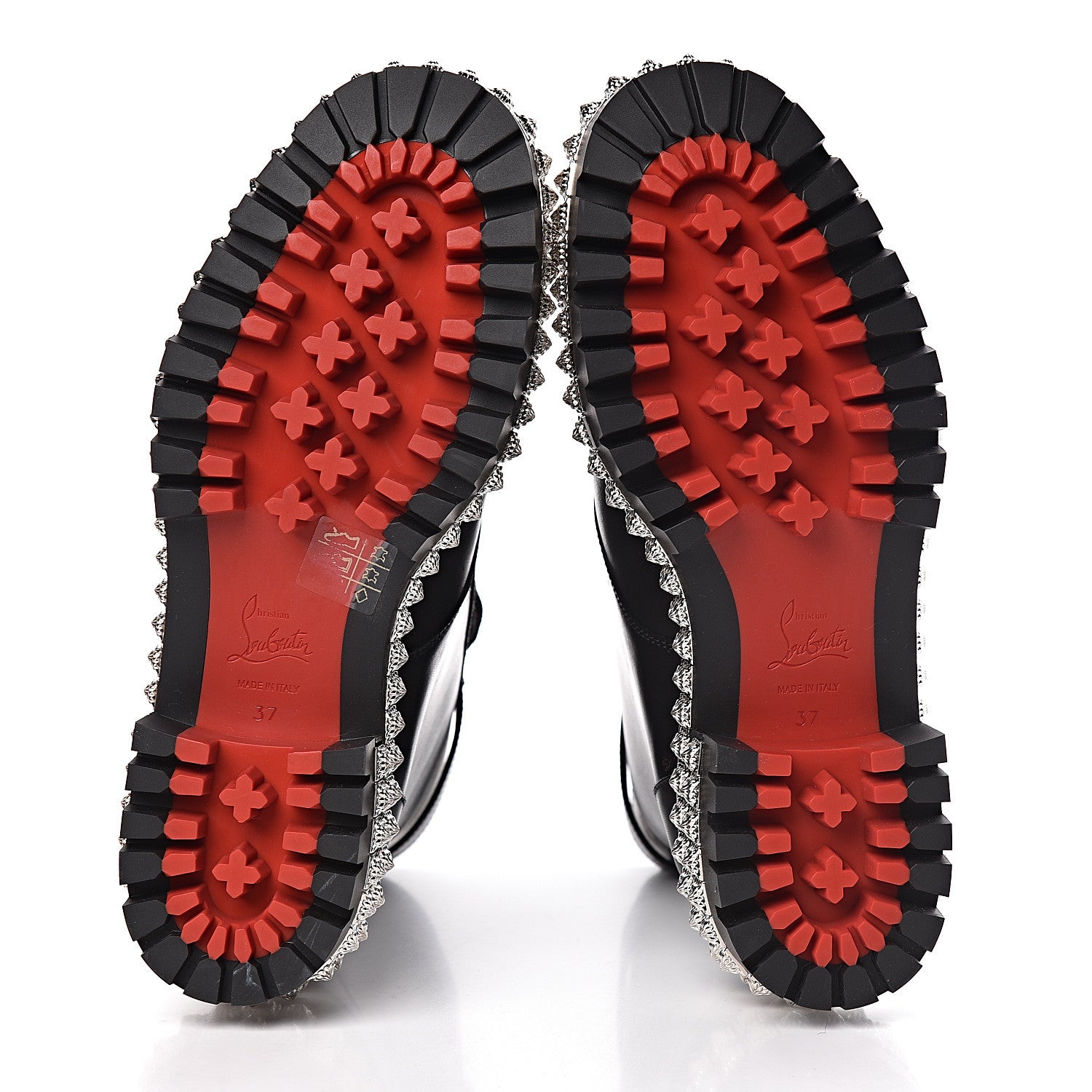 Christian Louboutin Calfskin King St Boots 37 Black 5 of 7
