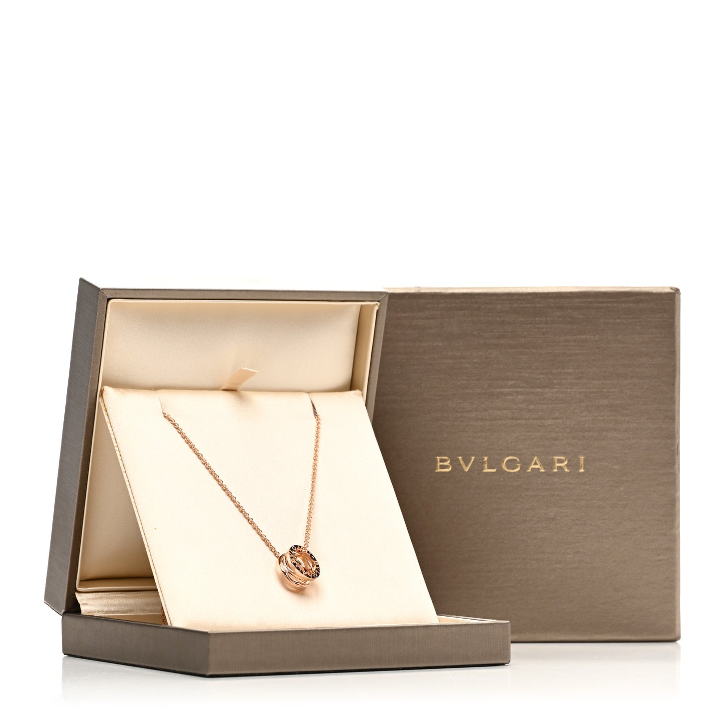 18K Rose Gold B.Zero1 Open Legends Pendant Necklace