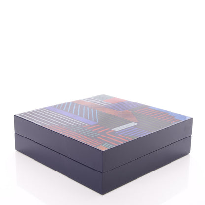 Hermes Lacquered Wood Large A Walk in The City Box Evening Bleu Nuit 4 of 9