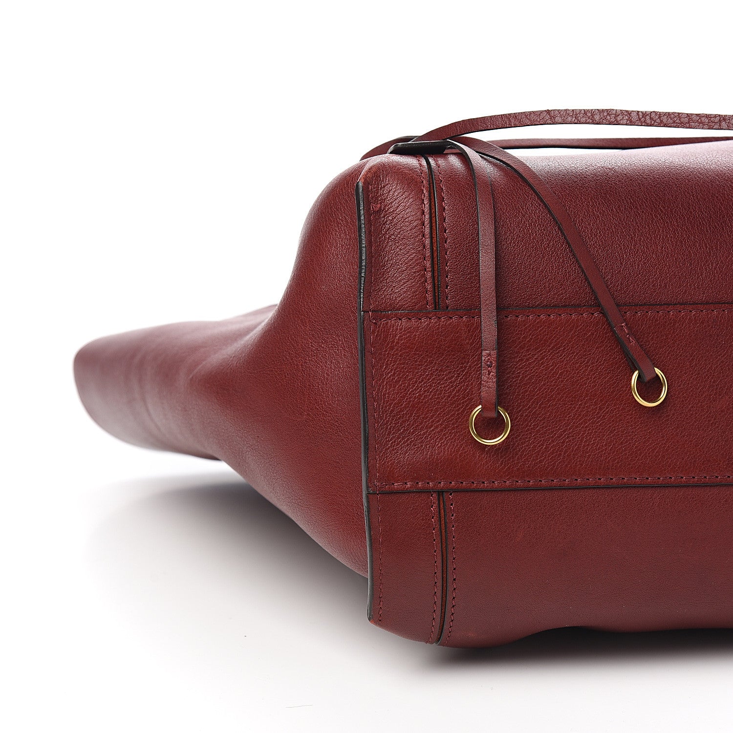 Chloe Smooth Calfskin Medium Milo Shopping Tote Sienna Red 6 of 7