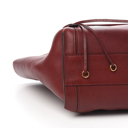 Chloe Smooth Calfskin Medium Milo Shopping Tote Sienna Red 6 of 7