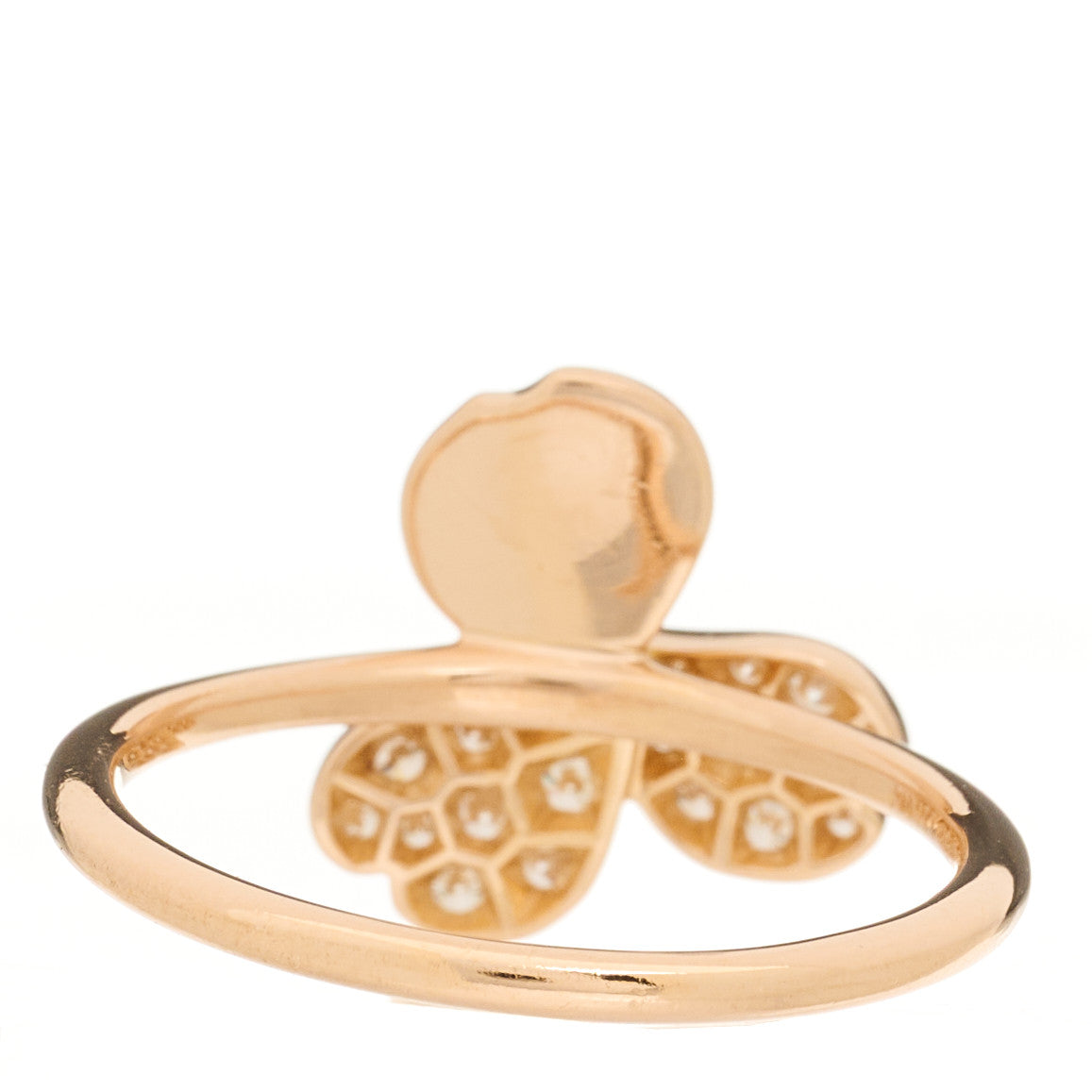 Tiffany 18K Rose Gold Diamond Paper Flowers Ring 52 6 3 of 5