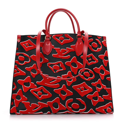 Louis Vuitton X UF Tufted Monogram Onthego GM Black Red 1 of 8