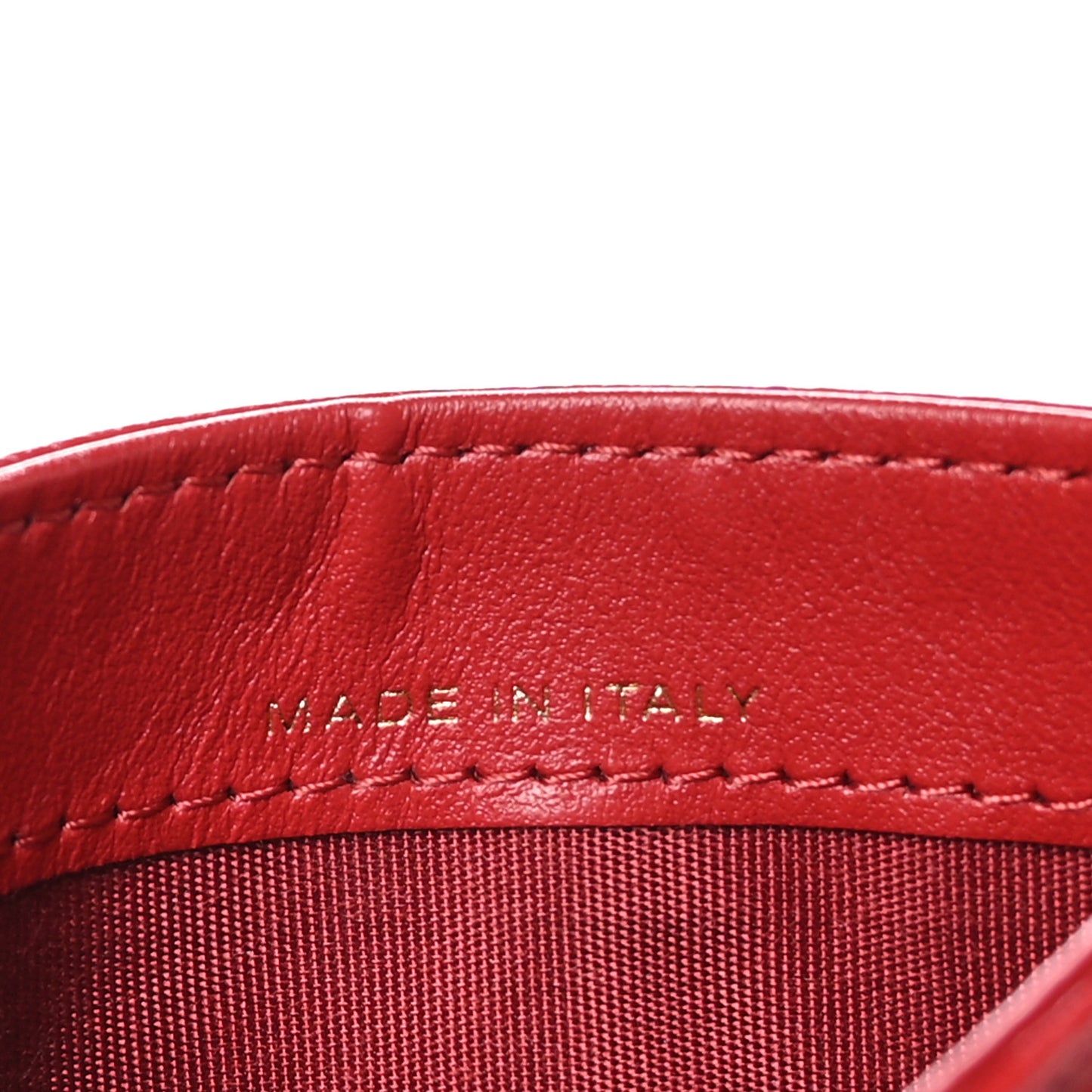 Caviar Camellia Embossed Card Holder Red