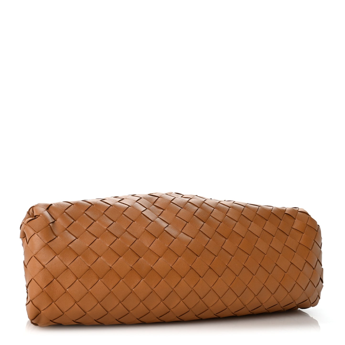 Nappa Maxi Intrecciato The Pouch Oversized Clutch Caramel