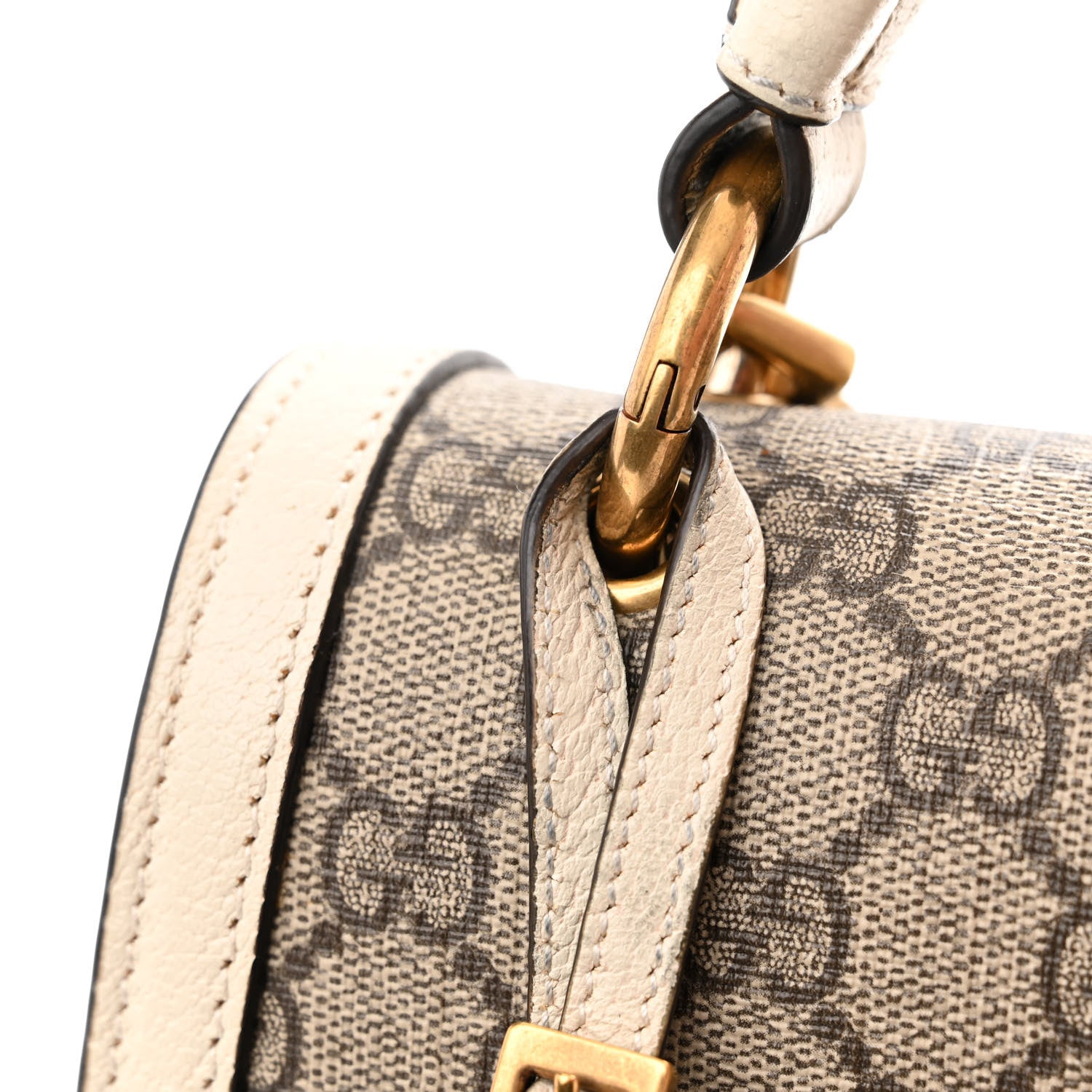 Gucci GG Supreme Monogram Small Queen Margaret Top Handle Bag White 13 of 13