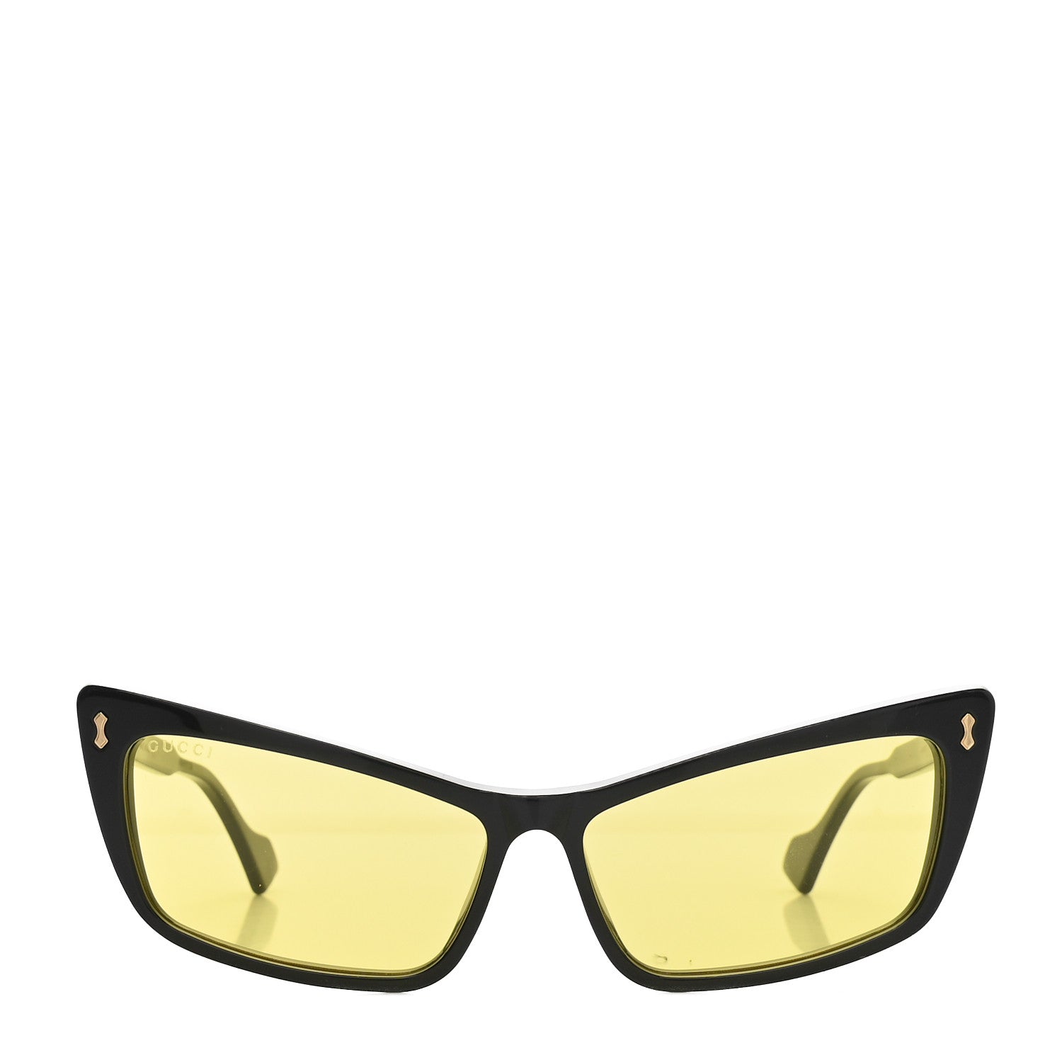 Gucci Acetate Cat Eye Sunglasses GG0626S Black Yellow 2 of 7