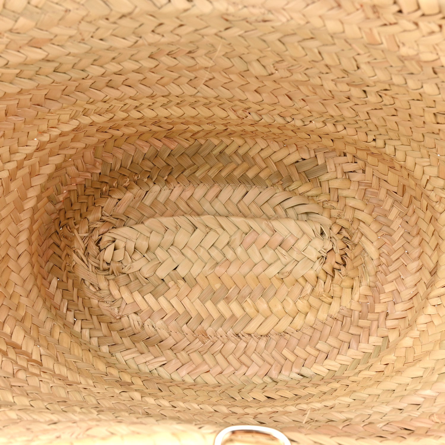 Chloe Palm Leaf Smooth Calfskin Medium Sense Basket Caramel 5 of 11