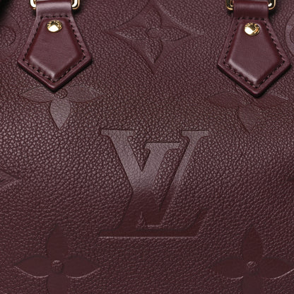 Louis Vuitton Empreinte Monogram Giant Speedy Bandouliere 25 Wine 7 of 9