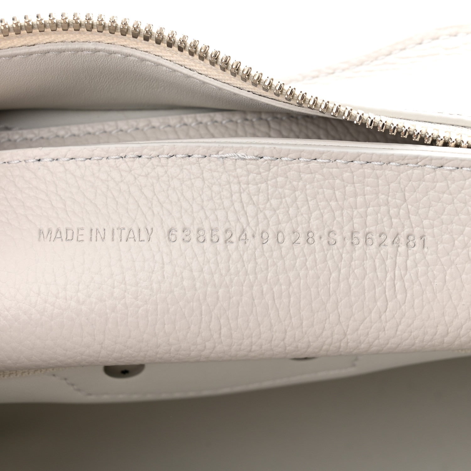 Balenciaga Grained Calfskin Neo Classic Silver Hardware Mini City Chalky White 7 of 10