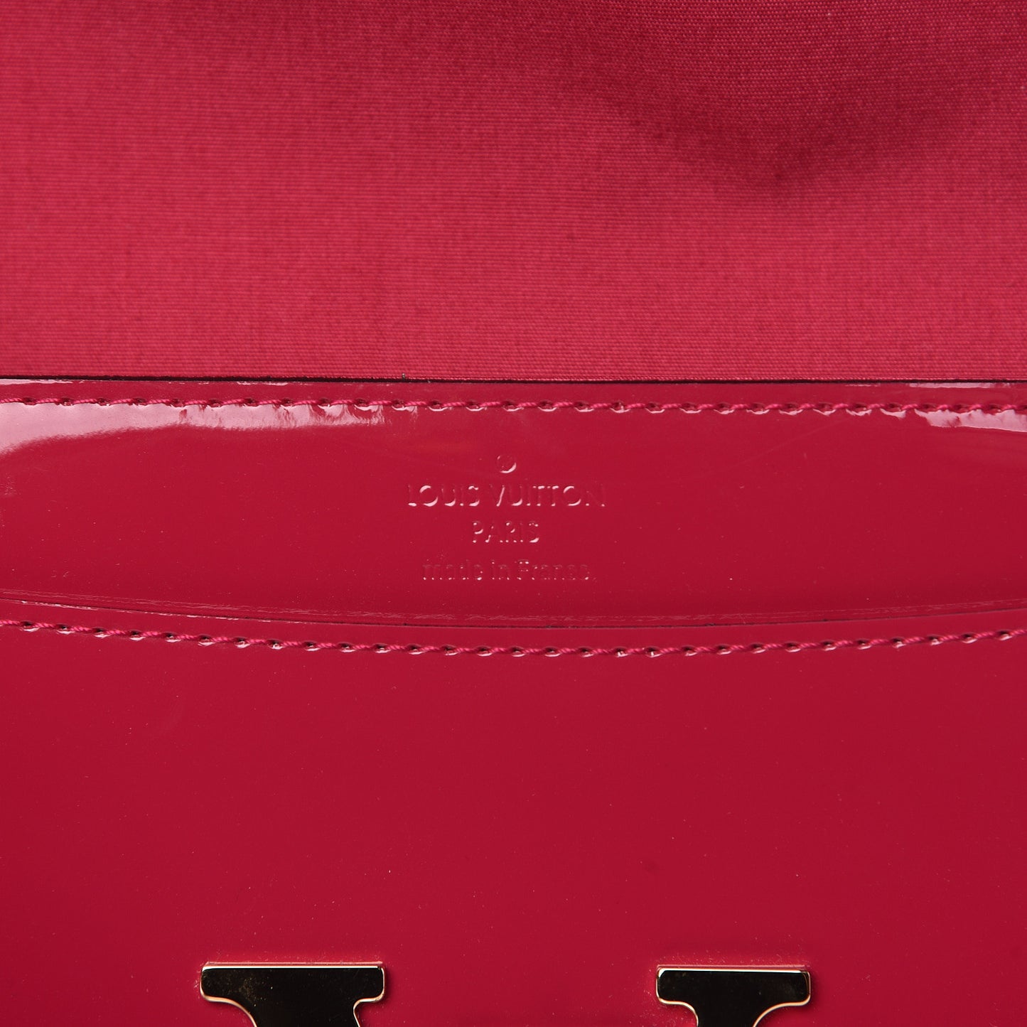 Patent Louise Clutch Rose Indien