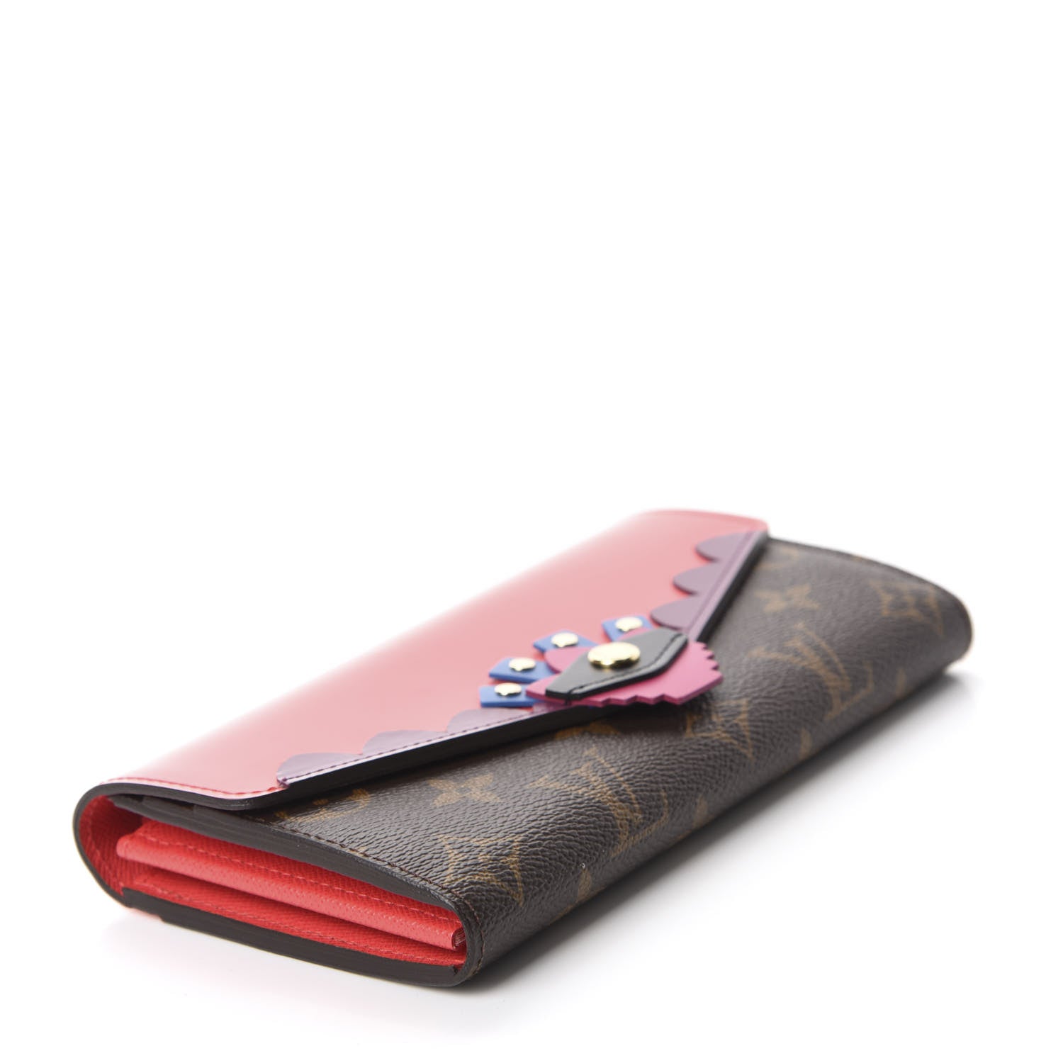 Louis Vuitton Monogram Totem Sarah Wallet Flamingo 4 of 6