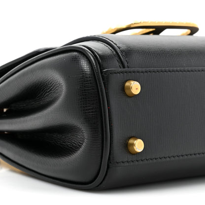 Valentino Garavani Grainy Calfskin Mini Rockstud Alcove Top-Handle Bag Black 10 of 13