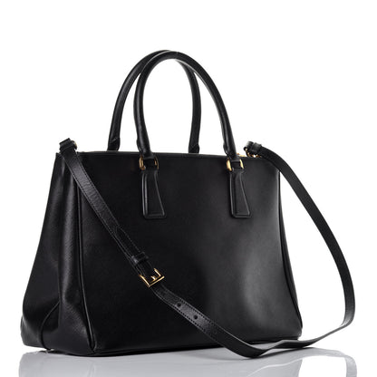 Prada Saffiano Medium Galleria Double Zip Tote Black 4 of 9