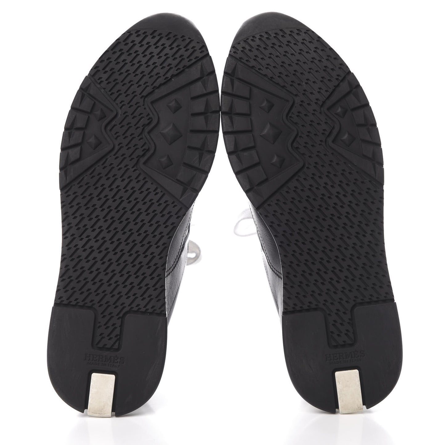 Calfskin Womens Trail Sneakers 39.5 Black