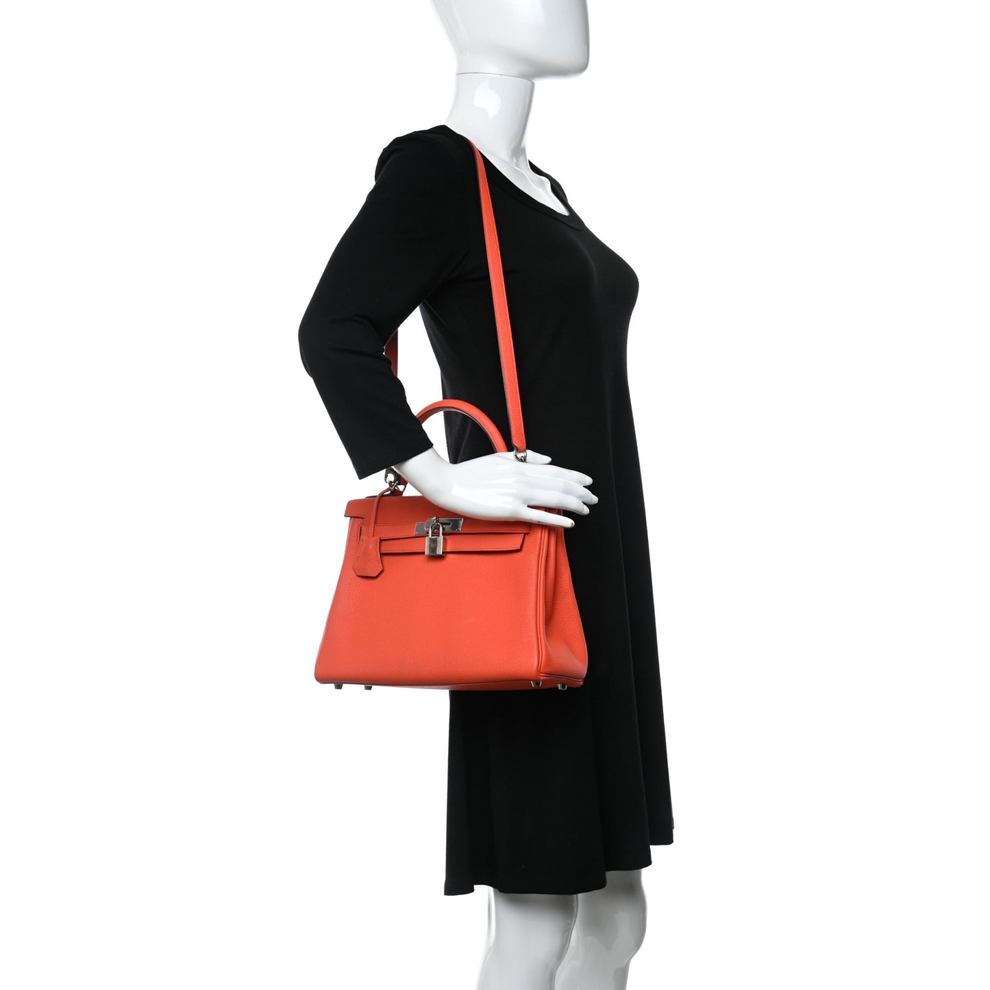 Togo Kelly Retourne 28 Poppy Orange