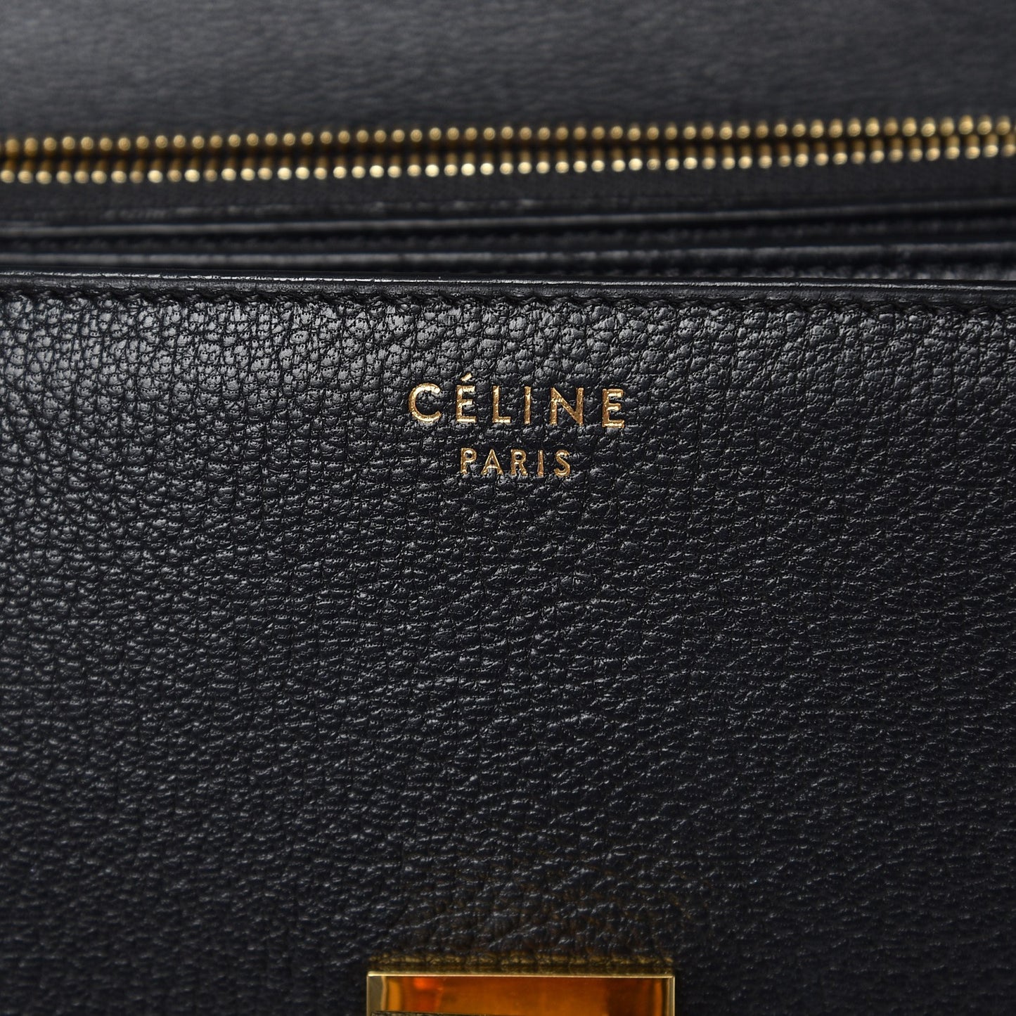 Goatskin Medium Classic Box Flap Bag Black