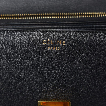 Celine Goatskin Medium Classic Box Flap Bag Black 6 of 6