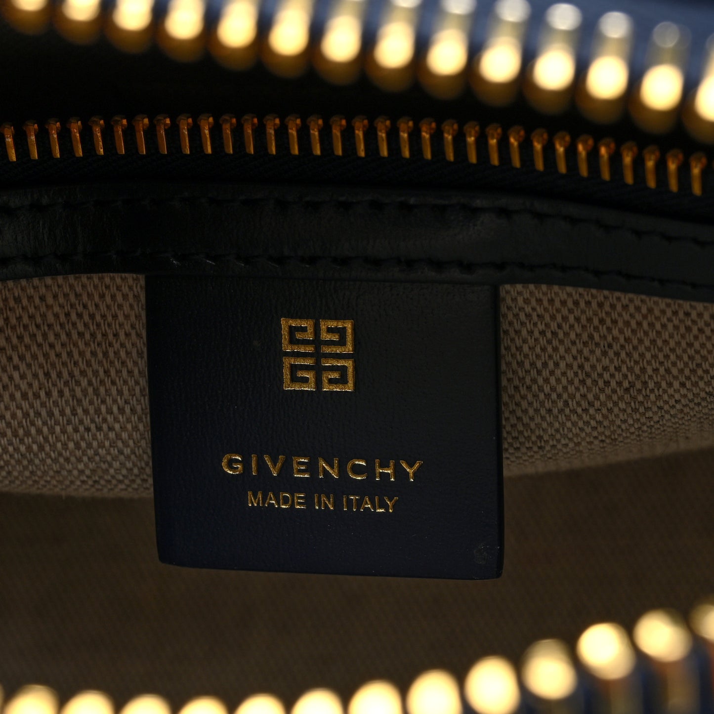Shiny Lord Calfskin Mini Antigona Navy