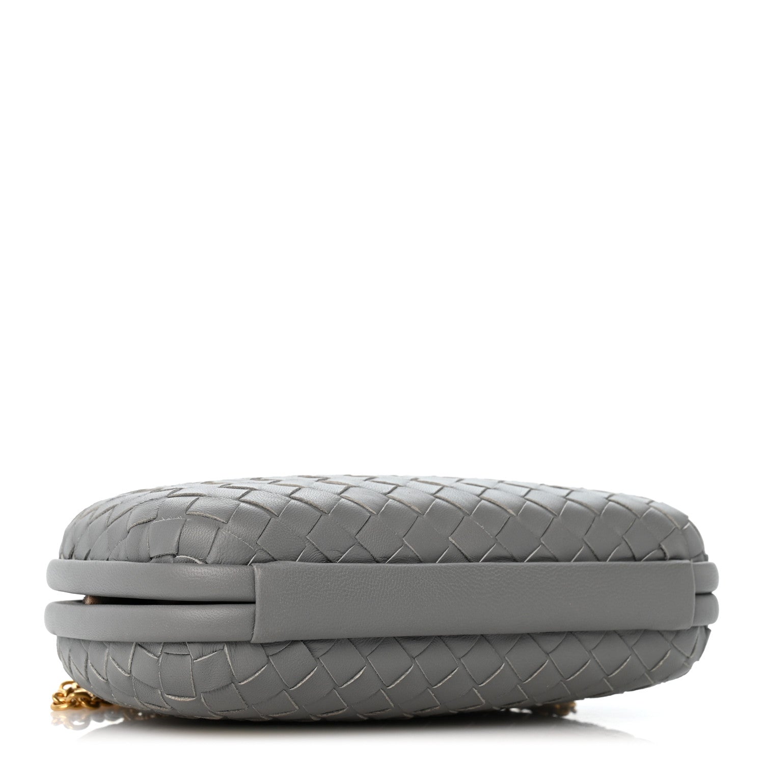 Bottega Veneta Nappa Intrecciato Chain Knot Clutch Sterling 4 of 10