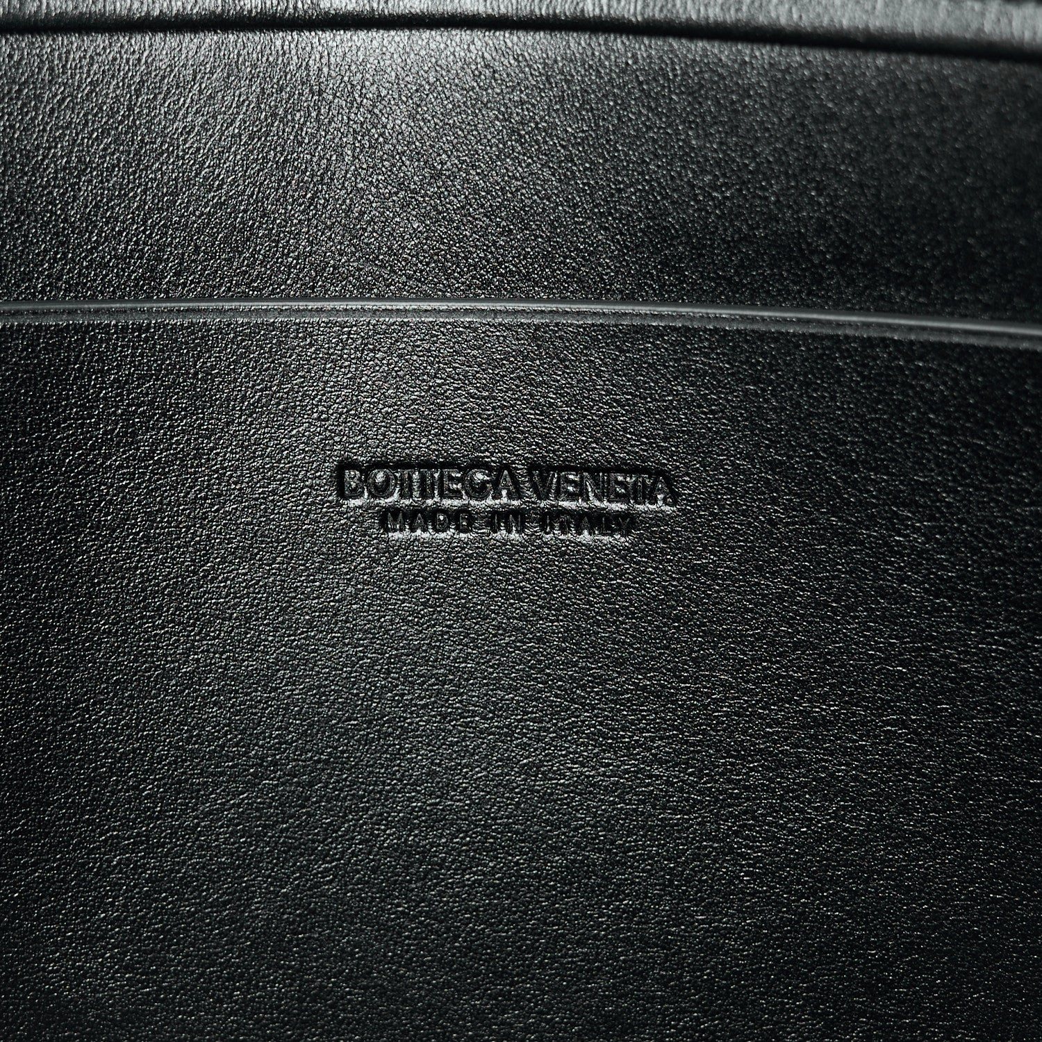 Bottega Veneta Nappa Maxi Intrecciato Large Cassette Flat Zip Pouch Black 6 of 8