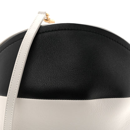 Chanel Calfskin Coco Beach Ball Bag White Black 8 of 12