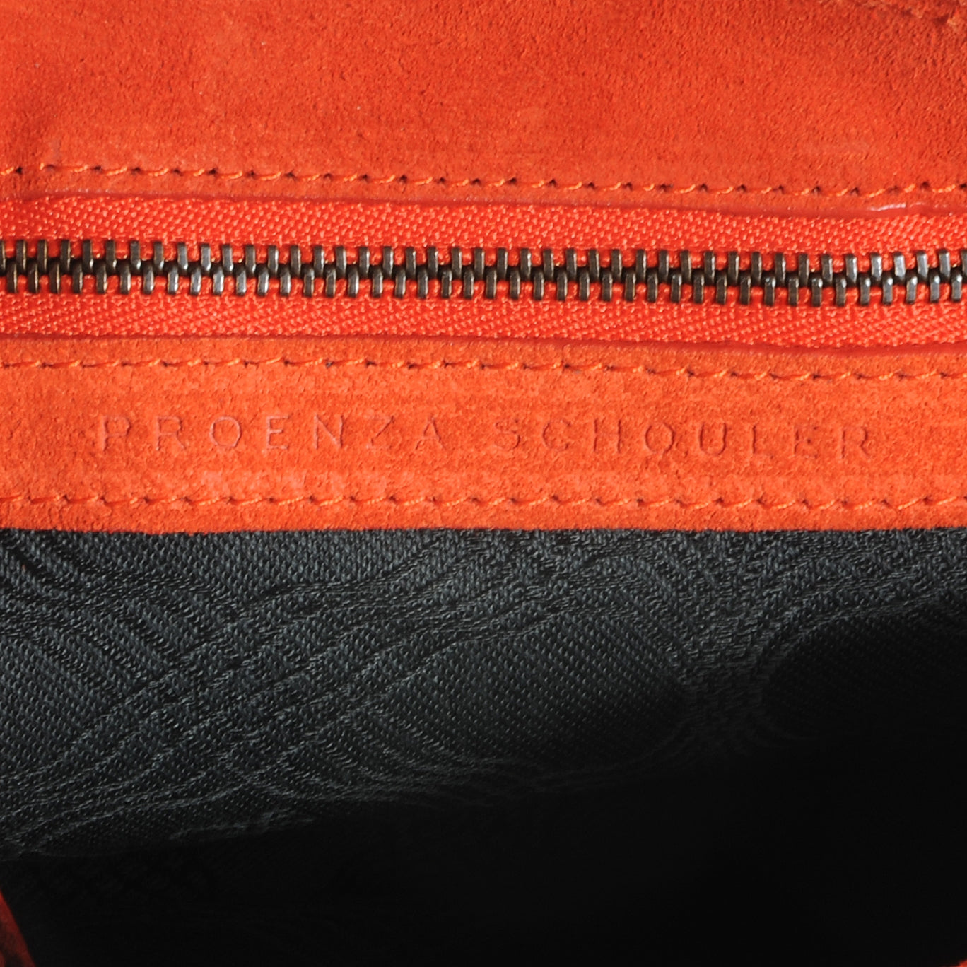 Proenza Schouler Suede PS1 Mini Pouch Messenger Bag Orange 6 of 8