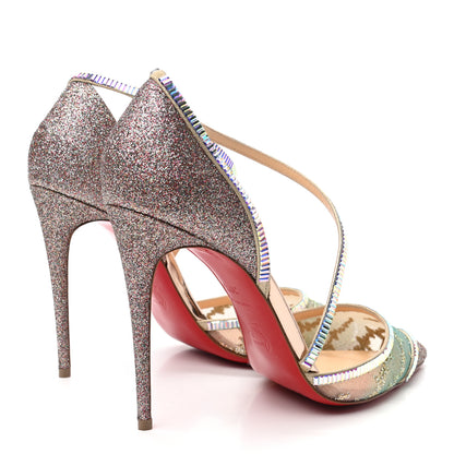 Christian Louboutin Mini Glitter Rete Tulle Chiara Diams 100 Pump 39.5 Version Multicolor 4 of 8