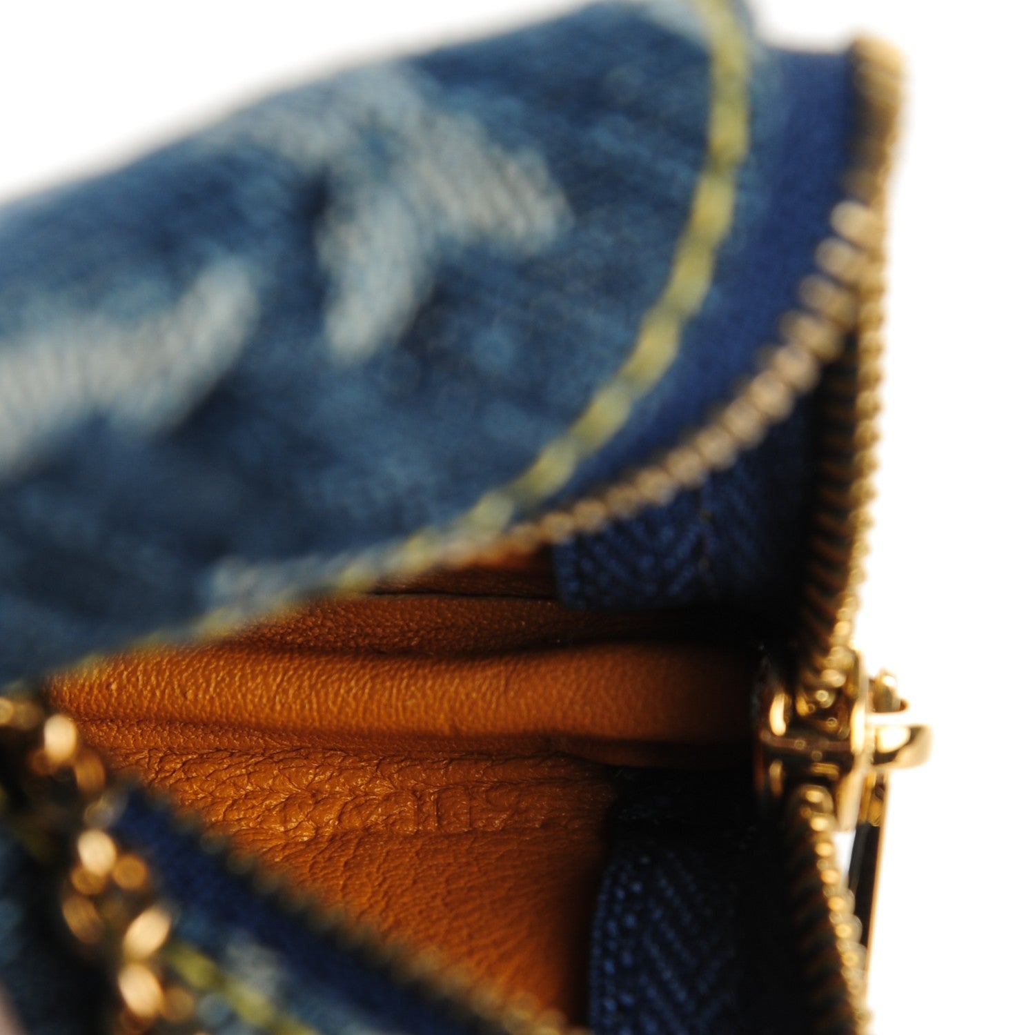 Louis Vuitton Monogram Denim Key Pouch Blue 7 of 7