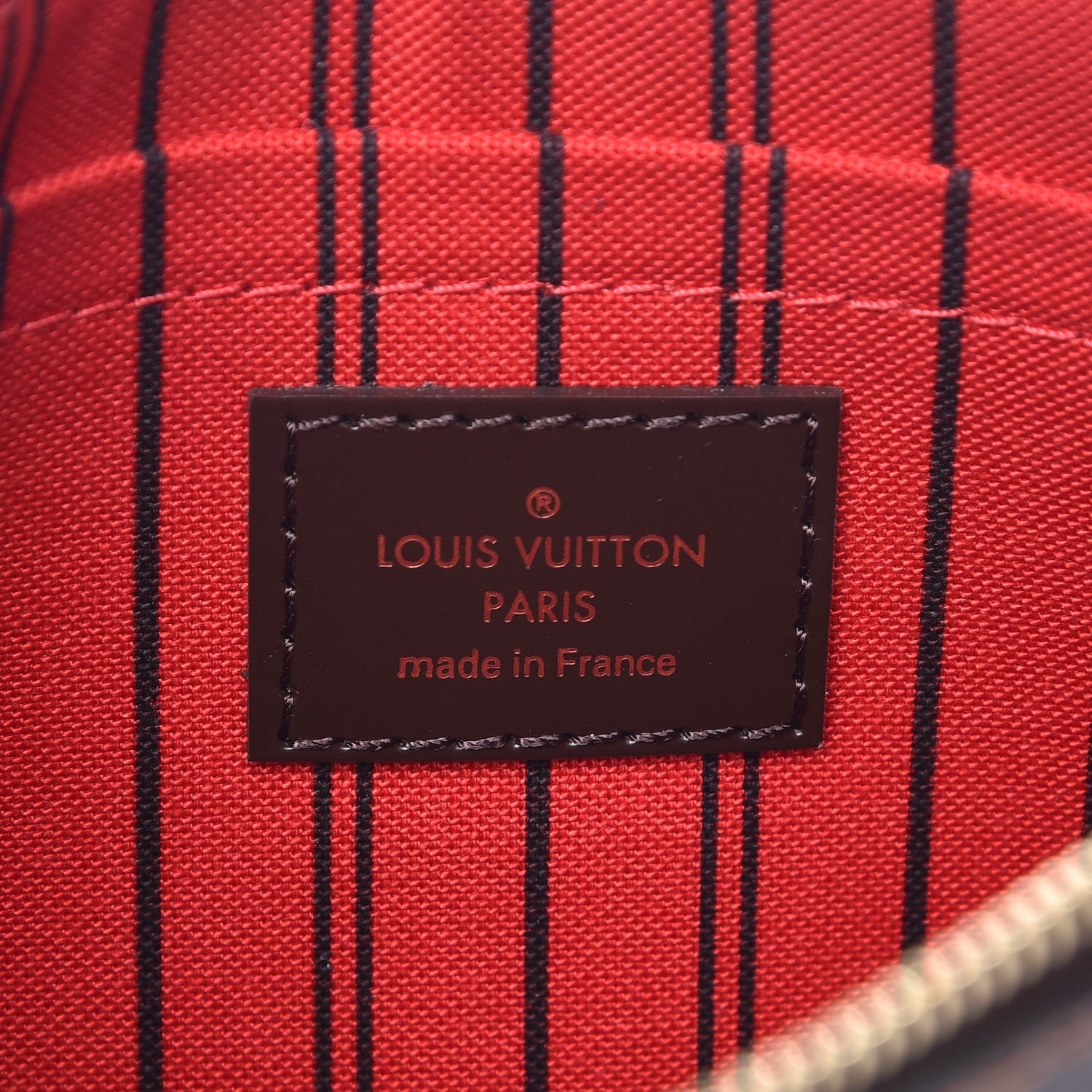 Louis Vuitton Damier Ebene Neverfull MM GM Pochette 6 of 8