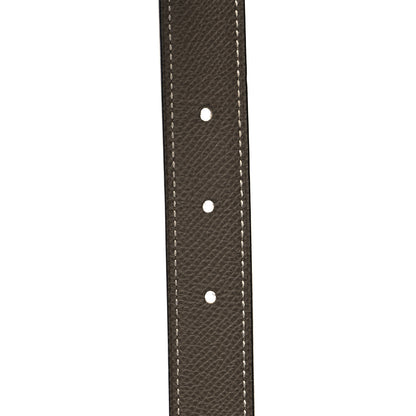 Hermes Epsom Swift 32mm H Belt 90 Etoupe Gold 5 of 8