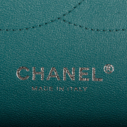 Chanel Lambskin Quilted Jumbo Double Flap Turquoise 7 of 8