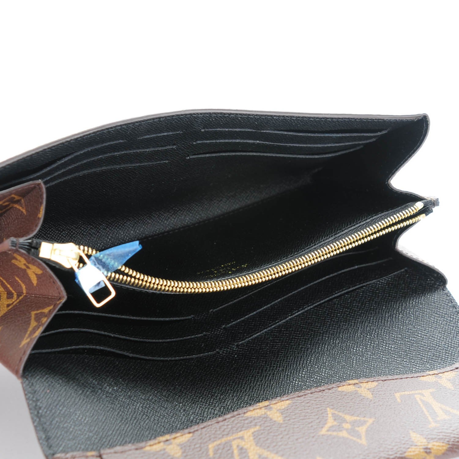 Louis Vuitton Monogram Triangle Wallet Black 5 of 7