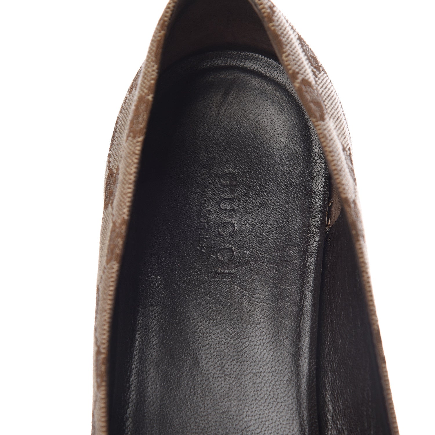 Gucci GG Monogram Ballet Flat 36.5 Beige Ebony 7 of 16