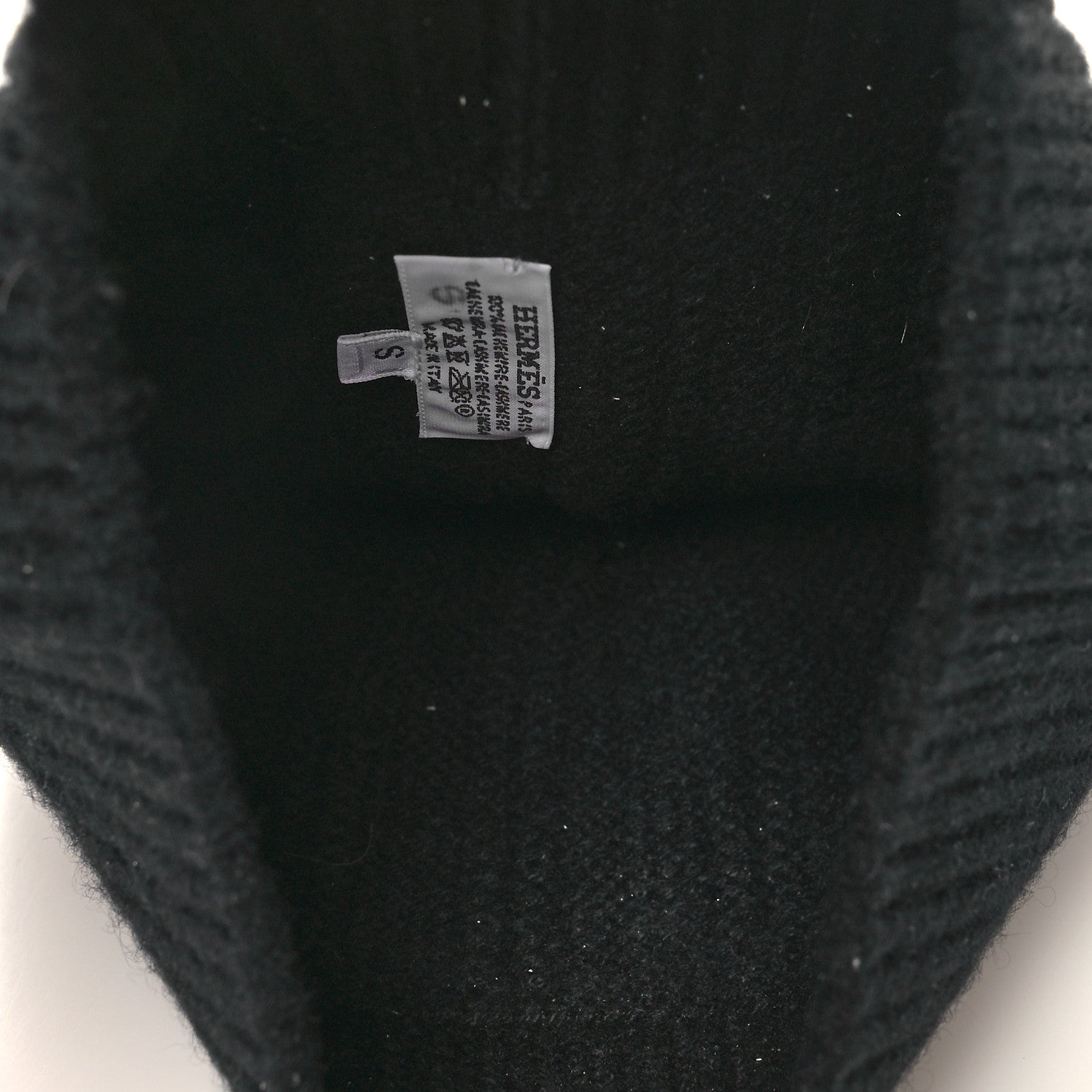 Hermes Cashmere Beanie Hat S Marine 3 of 4