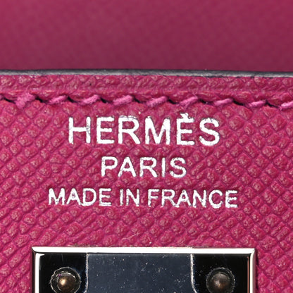 Hermes Epsom Verso Kelly Sellier 25 Rose Pourpre Sienne 6 of 11