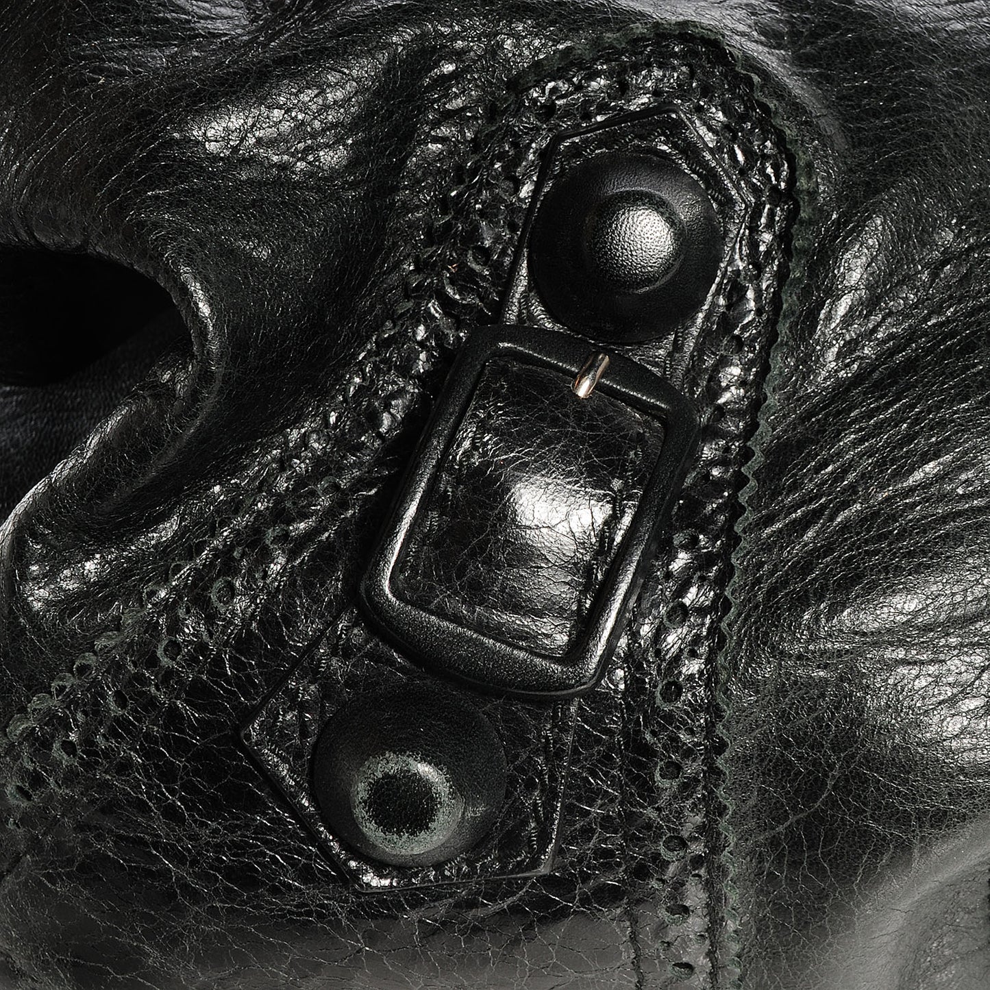 Agneau Giant Brogues Hardware Pompon Black